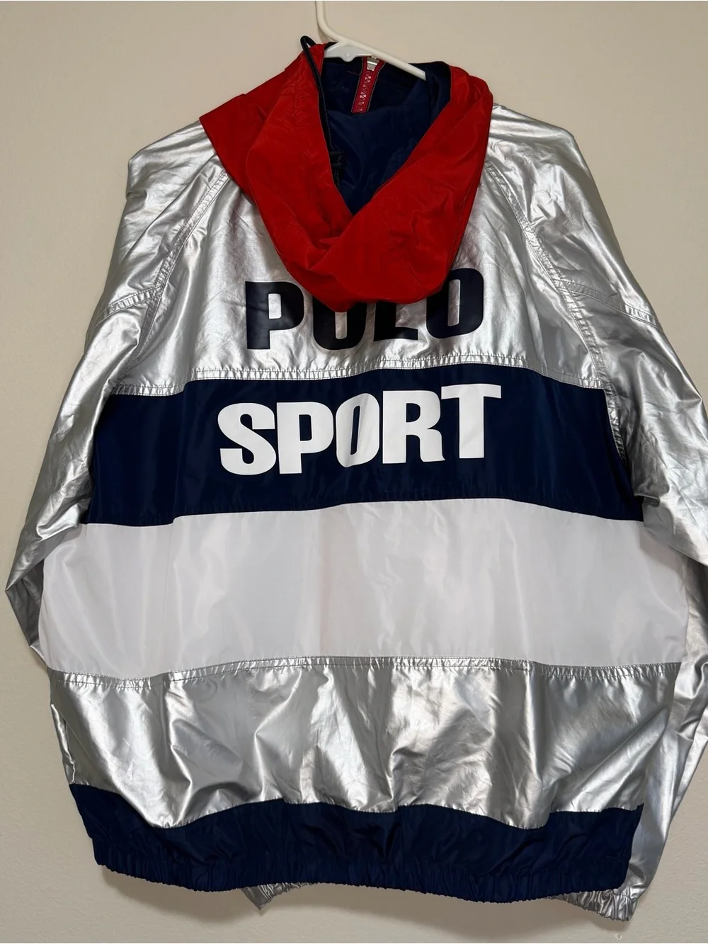 Polo Sport Ralph Lauren Limited Edition Olympic Windbreaker Silver Men’s Medium - Picture 2 of 5